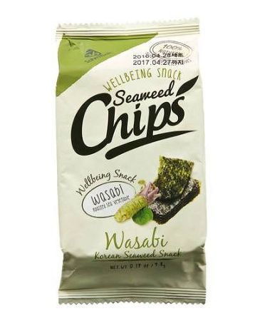 Seaweed algachips wasabi, 4.8 g