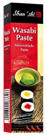 Shan shi wasabi paszta extra erős, 43 g
