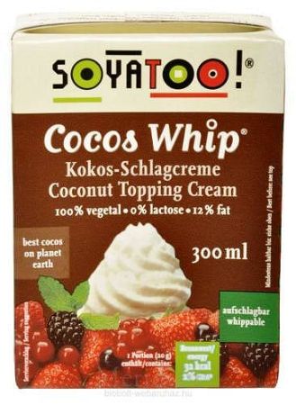 Soyatoo kókusz habkrém, 300 ml