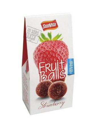 Sunvita gyümölcsgolyó epres, 80 g