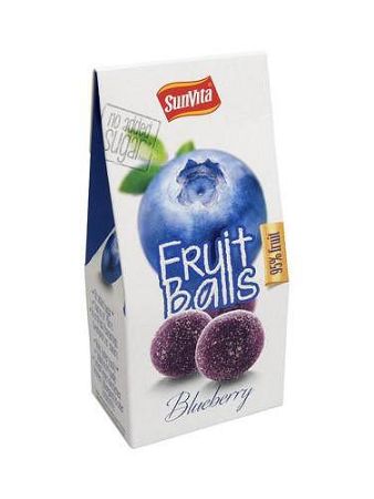 Sunvita gyümölcsgolyó kékáfonyás, 80 g