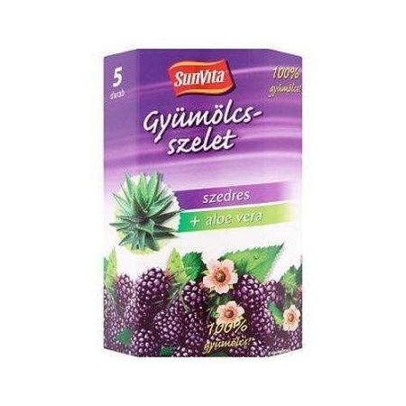 Sunvita gyümölcsszelet szedres, 5X15 g