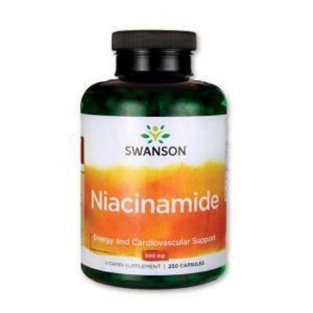 Swanson B3-Niacinamid 500mg, 250 db kapszula