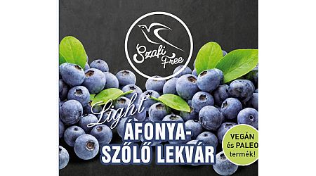 SZAFI FREE ÁFONYA-SZŐLŐ LEKVÁR 350 G