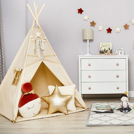 Teepee alátéttel - Gold Ecru