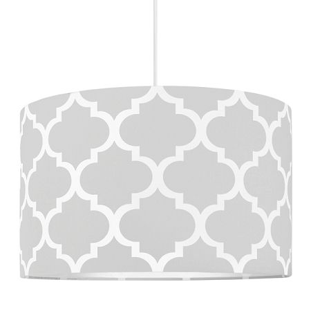 Textil függőlámpa - Marokkó - szürke