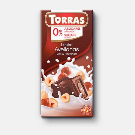 Torras tejcsokoládé mogyorós, 75 g