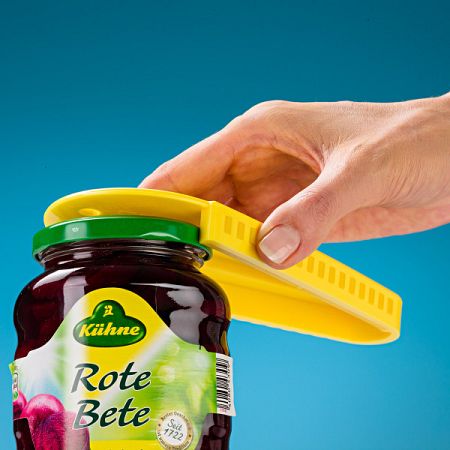 Univerzális csavarosüveg-nyitó - sárga színben