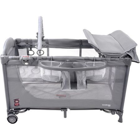 Utazási gyermekágy Comfort Plus - szürke