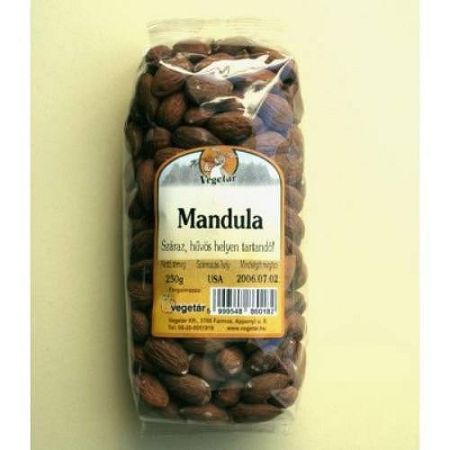 Vegetár hántolt mandula, 250 g