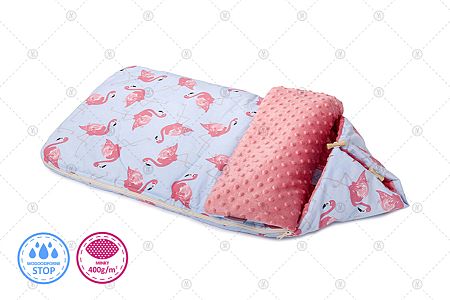 Vízálló bundazsák - rózsaszín flamingók