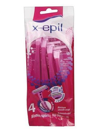 X-epil Eldobható Női Borotva 2 Pengés, 4 db