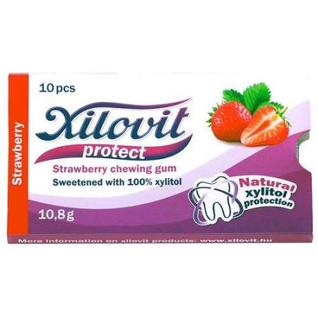 Xilovit rágógumi, epres 10 db