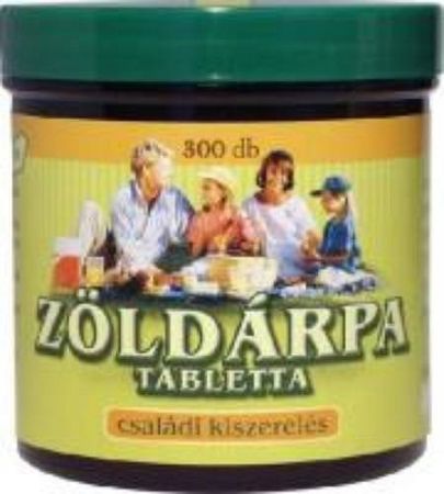 Zöldvér 100%-os zöldárpa tabletta, 300 db