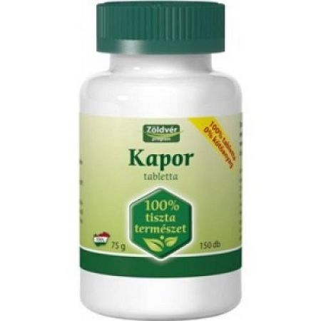 Zöldvér kapor tabletta 150 db