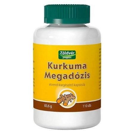 Zöldvér kurkuma megadózis kapszula 110db