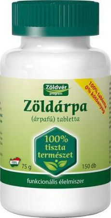 Zöldvér zöldárpa tabletta, 150 db