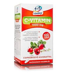 1x1 Vitaday C-vitamin 1000 mg filmtabletta Csipkebogyó