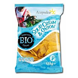 Acapulco Bio Tortilla Chips Hagymás-tejfölös 125 g