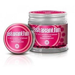 Astaxanthin antioxidáns E- és C-vitaminnal, 60 db kapszula