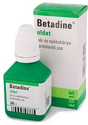 Betadine bőr- és nyálkahártya fertőtlenítő, 30 ml