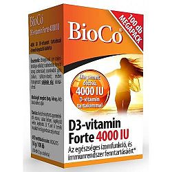 BioCo D3-vitamin Forte 4000 IU, 100 db tabletta