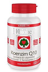 Bioheal Koenzim Q10 60mg Szelénnel, E-vitaminnal és B1-vitaminnal, 70 db