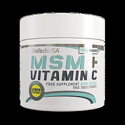BioTech MSM + C-Vitamin por, 150 g