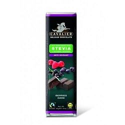 Cavalier étcsokoládé steviával, 40 g - bogyós gyümölcsös