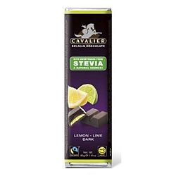 Cavalier étcsokoládé steviával, 40 g - citrom-lime