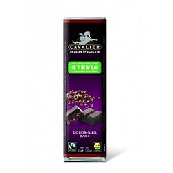Cavalier étcsokoládé steviával, 40 g - kakaódarabokkal