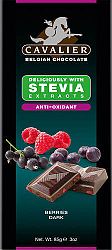 Cavalier étcsokoládé steviával, 85 g - bogyós gyümölcsös
