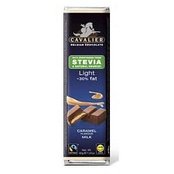 Cavalier tejcsokoládé steviával, 40 g - karamellkrémes