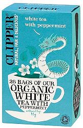 Clipper bio Fehér tea mentával, 26 filter