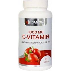 Damona C-vitamin 1000mg + 25mg csipkebogyó tabletta, 100 db