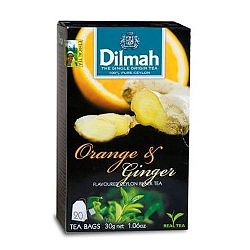 Dilmah fekete tea narancs-gyömbér, 20 filter