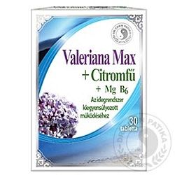 Dr. Chen Valeriana Max + Citromfű tabletta, 30 db