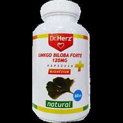 Dr. Herz Ginkgo Biloba Forte 120 mg +Magnézium kapszula, 60 db