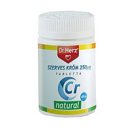 Dr Herz Szerves Króm-pikolinát, 250 µg, 60 db tabletta