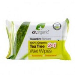 Dr.Organic bio teafa nedves törlőkendő 20 db