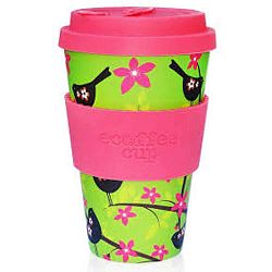 Ecoffee Cup hordozható kávéspohár - Widdlebirdy, 400 ml