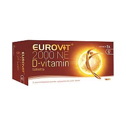 Eurovit d-vitamin 2000 ne tabletta, 60 db