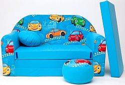 Gyerek kanapé autók 2 - kék