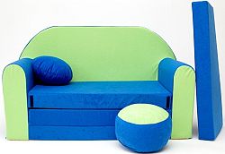 Gyerek kanapé - kék/zöld