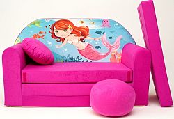 Gyerek kanapé - sellő - rózsaszín