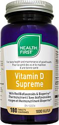 Health First Vitamin D Supreme 25 mcg 1000 IE, 180 db tabletta