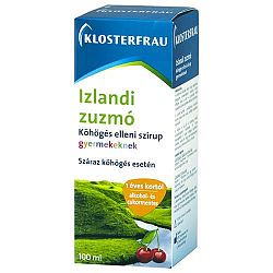 Izlandi zuzmó köhögés elleni szirup gyermekeknek, 100 ml