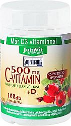 Jutavit C-Vitamin+D3 500 mg csipkebogyó kivonattal, 100 tabletta