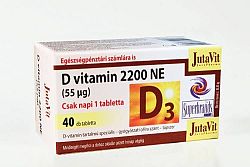 Jutavit D-vitamin 2200NE tabletta, 40 db
