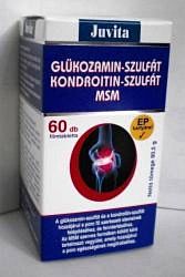 JutaVit Glükozamin-szulfát+MSM tabletta, 60+12 db